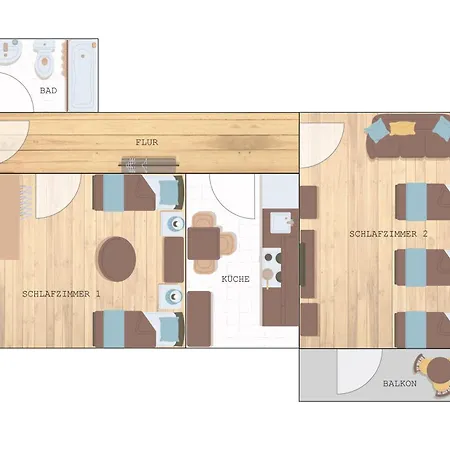 Bookandstay24 2 Zimmerwohnung Balkon Rhein Neckar Raum Oftersheim